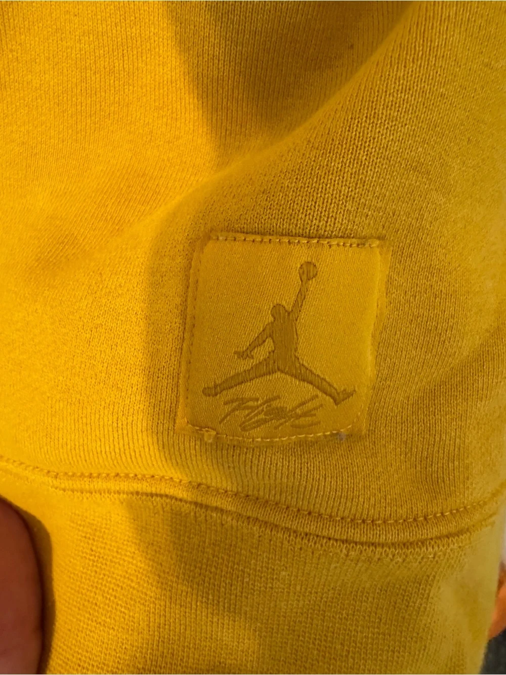 Air Jordan Yellow Crewneck Sweatshirt- XL